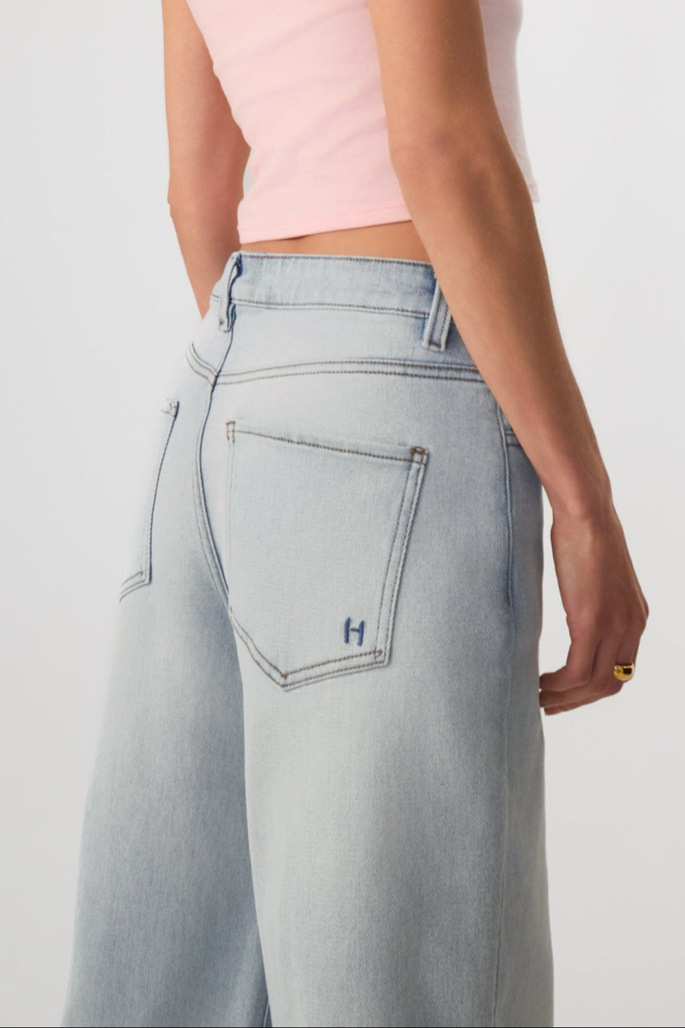 HYPEACH Wide Leg Denim Light Wash- Eco-Certified