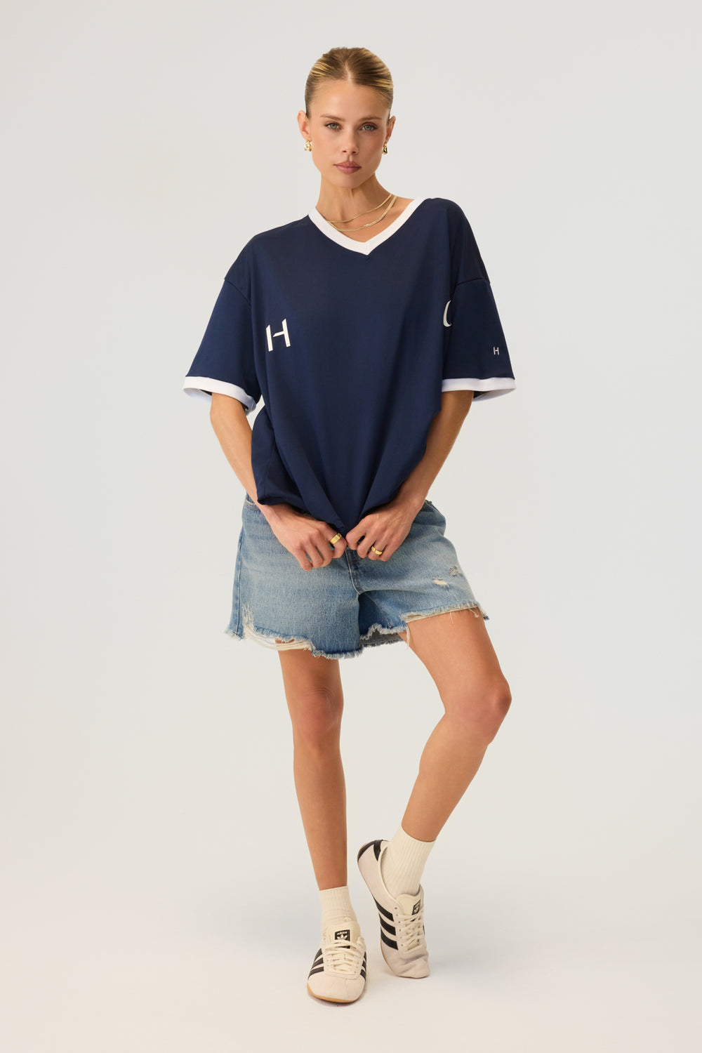 Rugby Jersey Top Navy