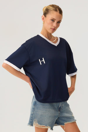 Rugby Jersey Top Navy - Eco-Certified
