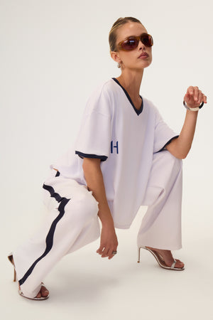 Rugby Jersey Top White - Eco-Certified