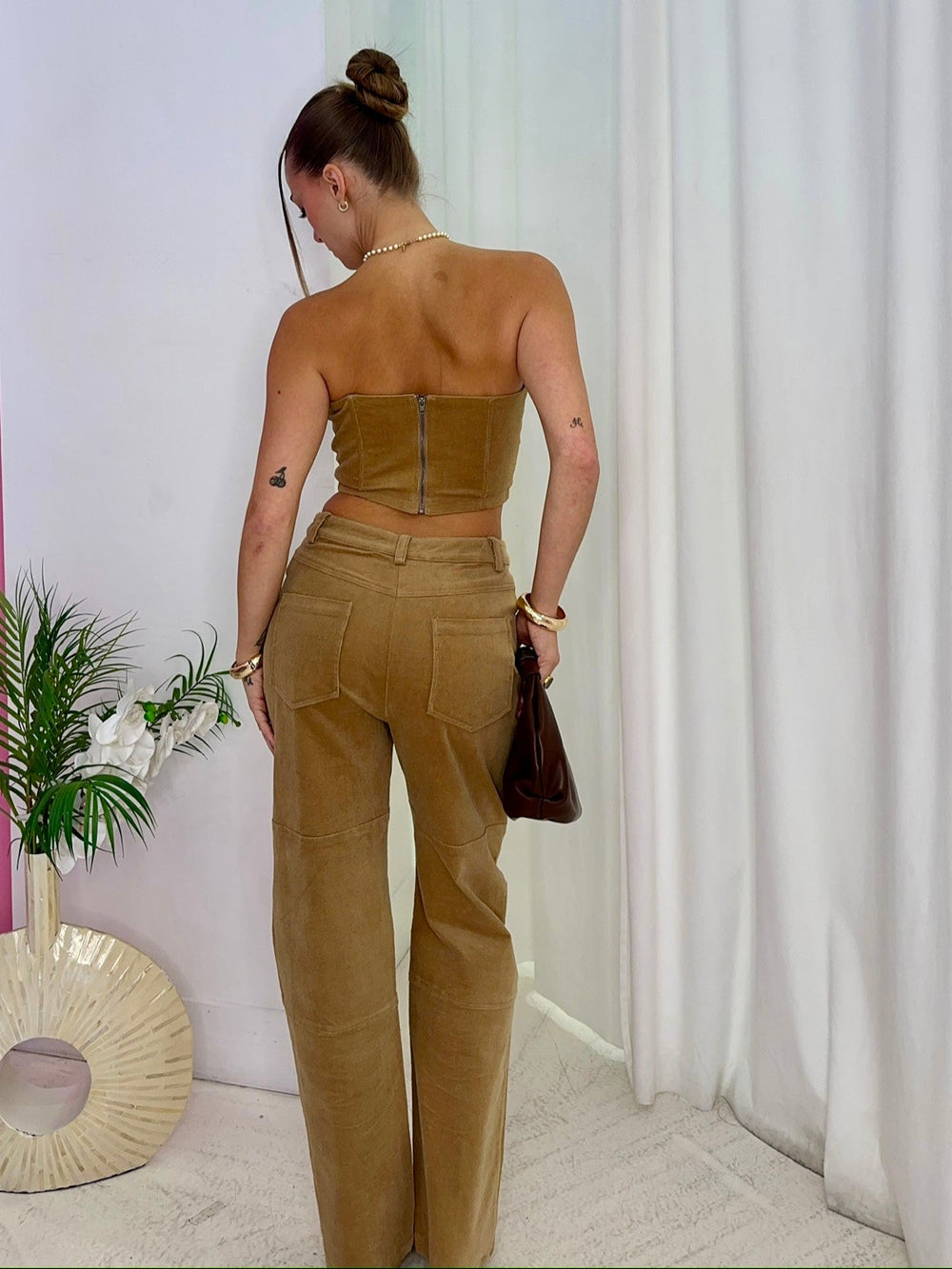 La Cienega Brown Corduroy Pants