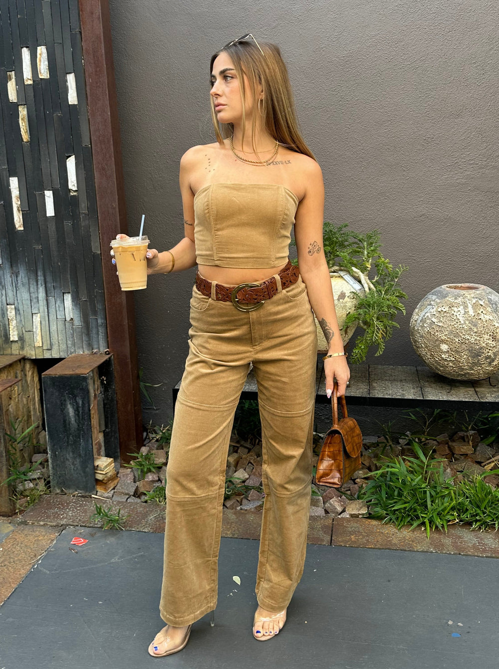 La Cienega Brown Corduroy Pants