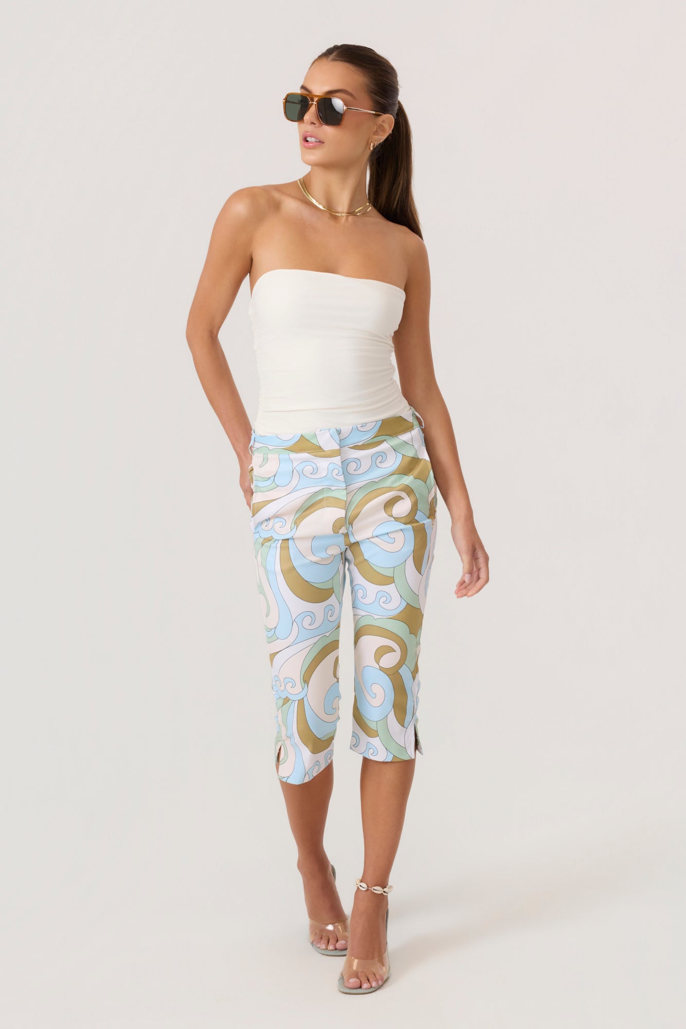 Laguna Capri Pants Multi - Eco-Certified