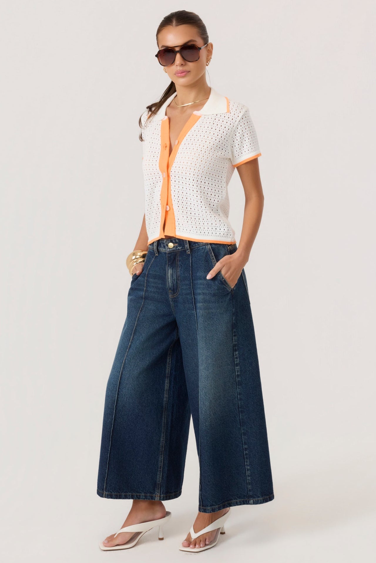 HYPEACH Denim Culottes Dark Wash - Eco-Certified