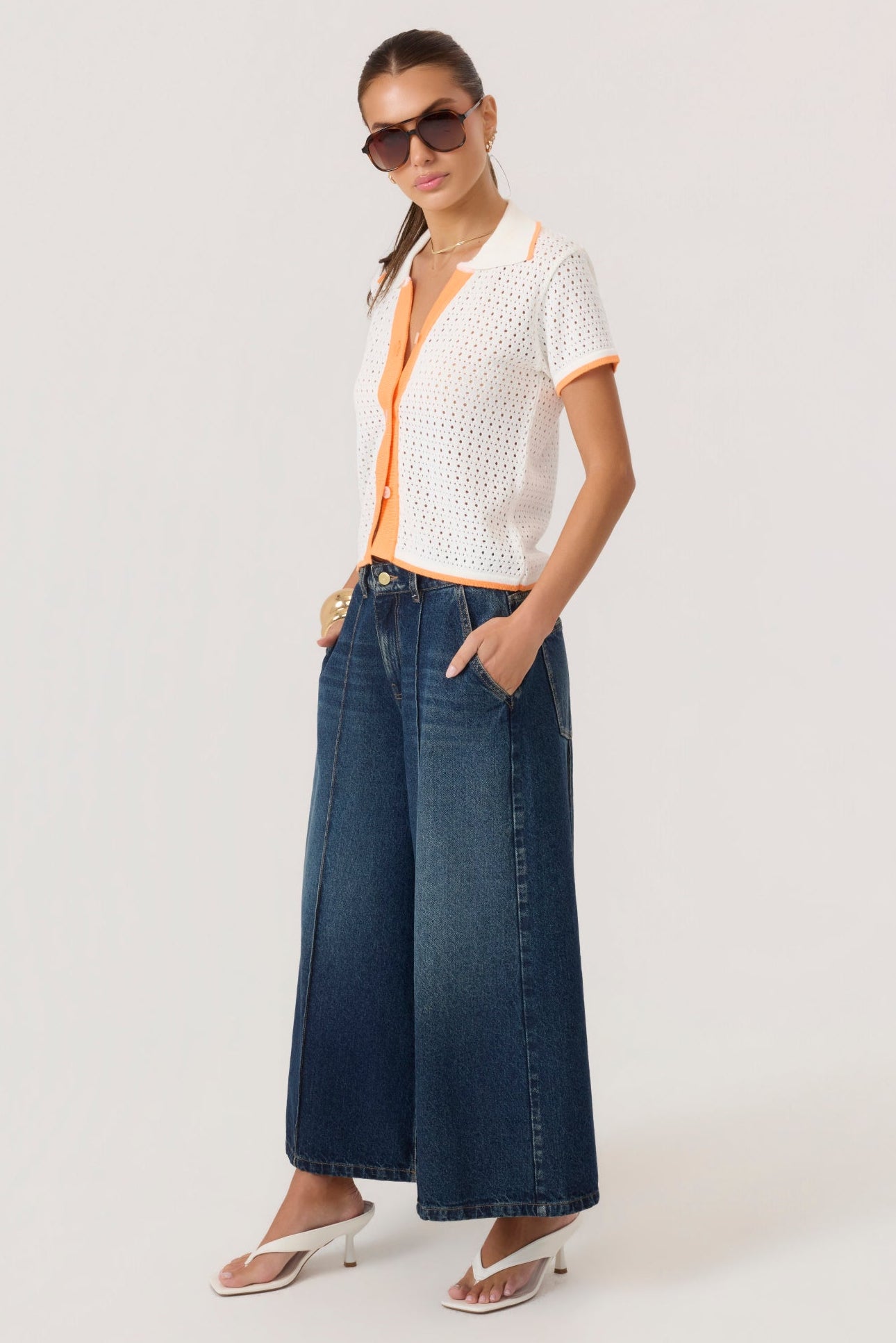 HYPEACH Denim Culottes Dark Wash - Eco-Certified