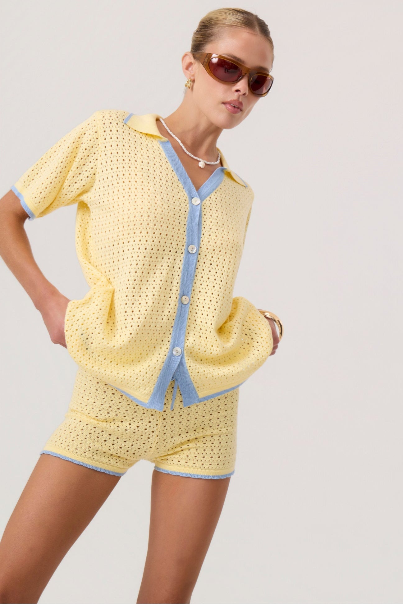 Newport Mini Shorts Butter Yellow - Eco-Certified