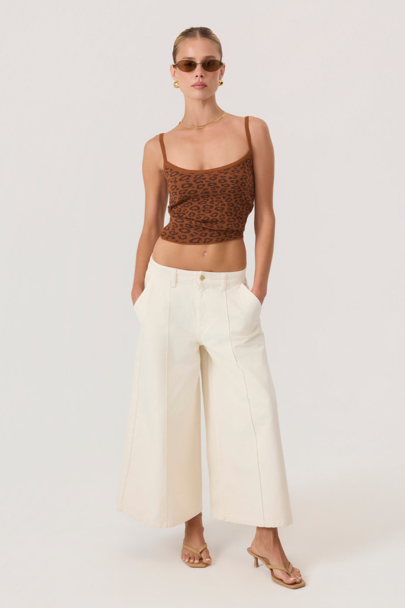 Coco Knit Tank Top Leopard - Eco-Certified