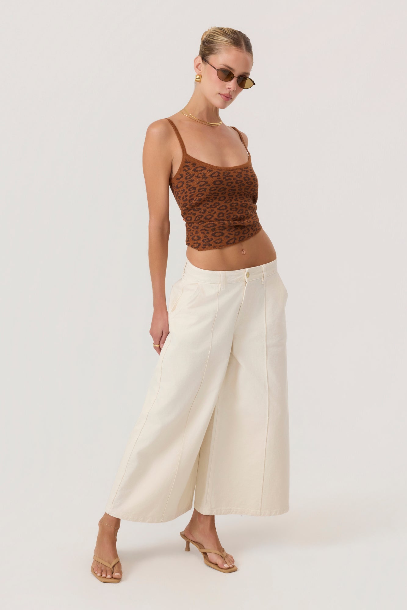 Coco Knit Tank Top Leopard - Eco-Certified