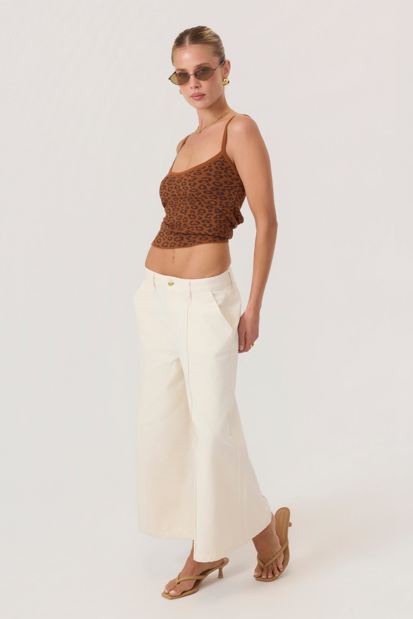 Coco Knit Tank Top Leopard - Eco-Certified