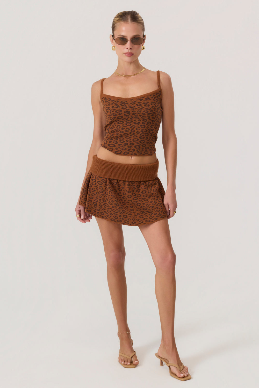 Coco Knit Tank Top Leopard - Eco-Certified
