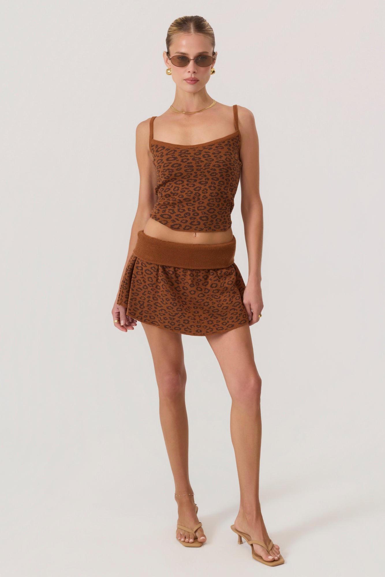 Coco Knit Tank Top Leopard - Eco-Certified