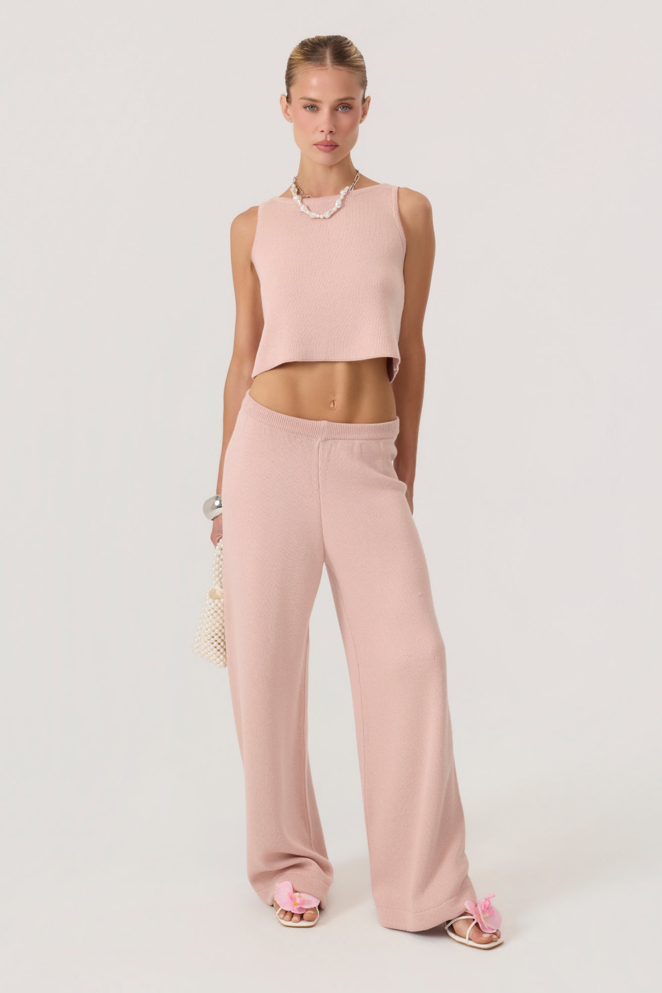 Cloud Knit Tank Pink - Eco-Certified