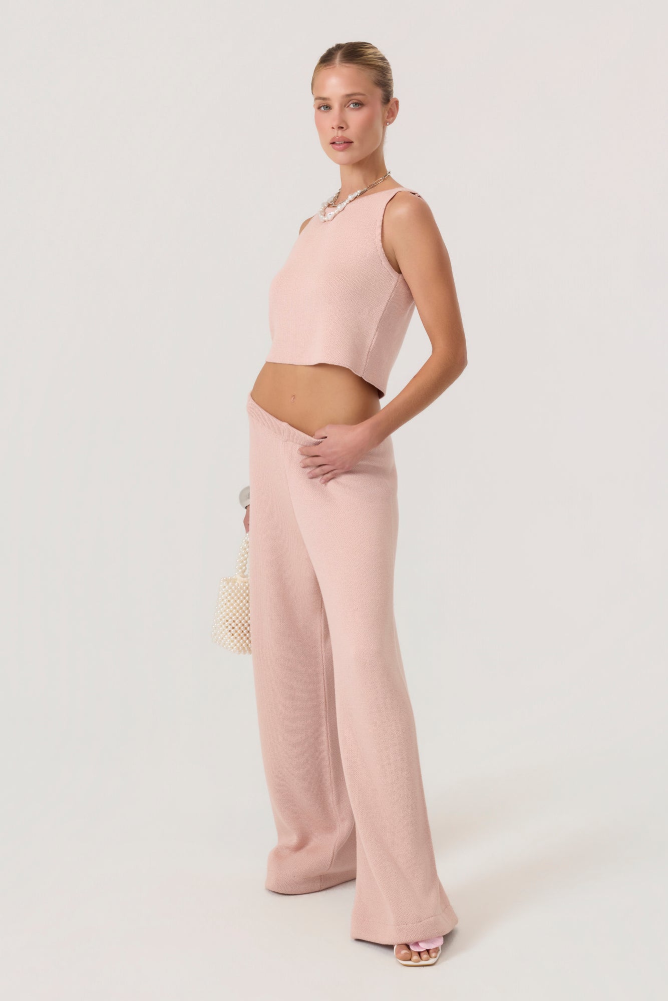 Cloud Knit Tank Pink - Eco-Certified