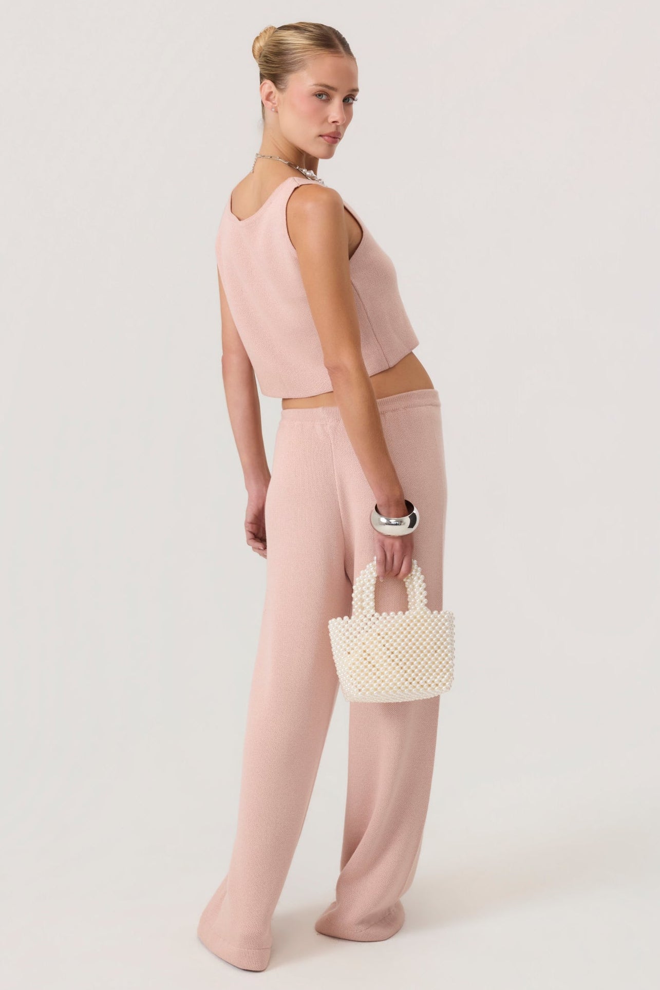 Cloud Knit Pants Pink - Eco-Certified