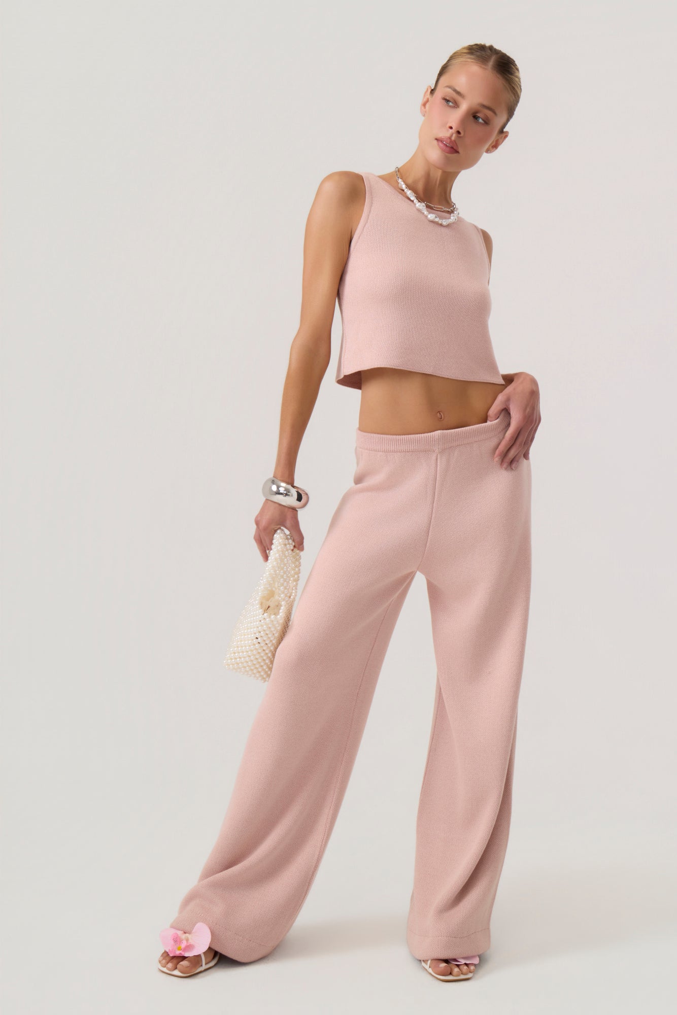 Cloud Knit Tank Pink - Eco-Certified