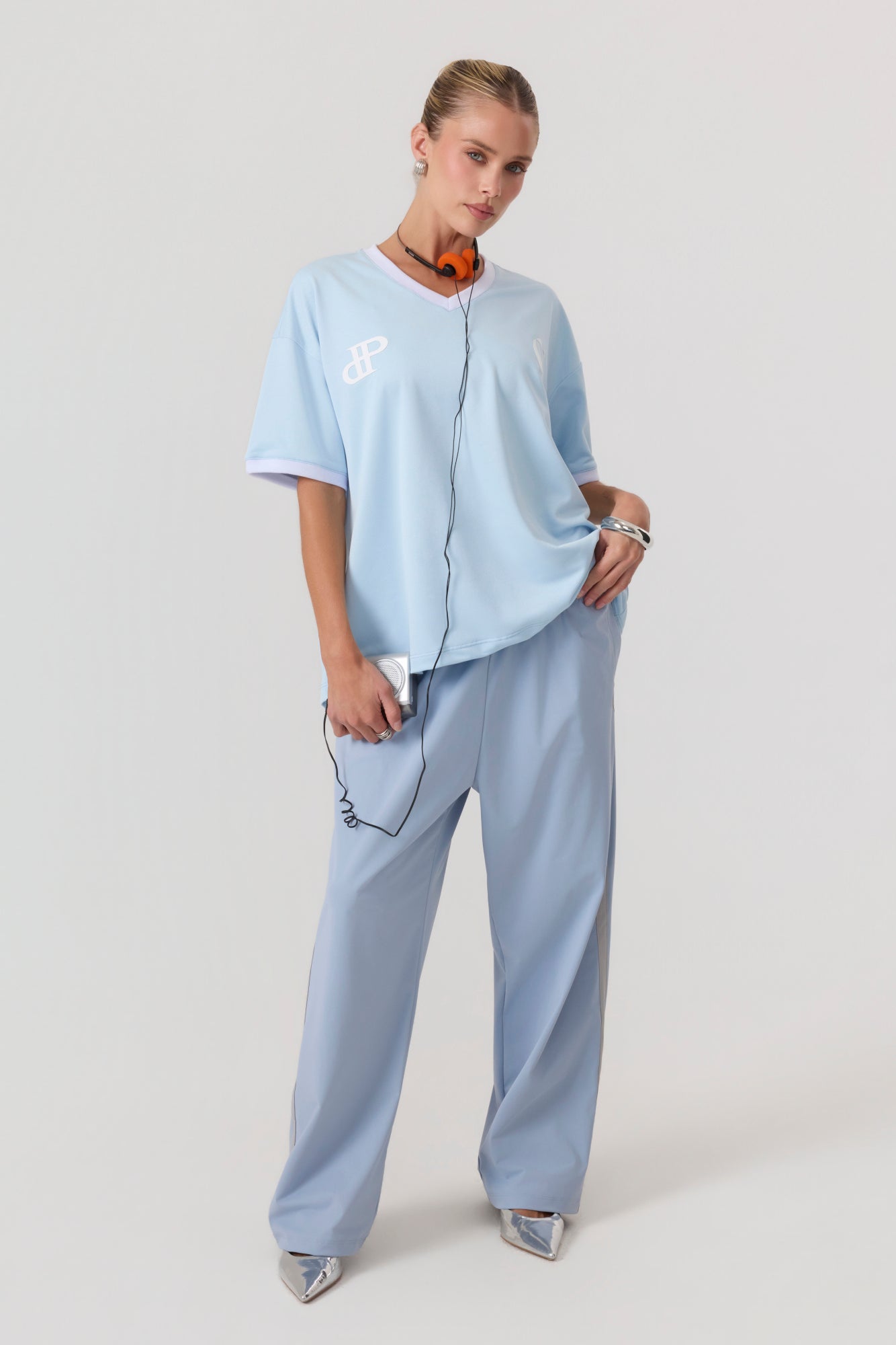 Rugby Jersey Top Sky Blue - Eco-Certified