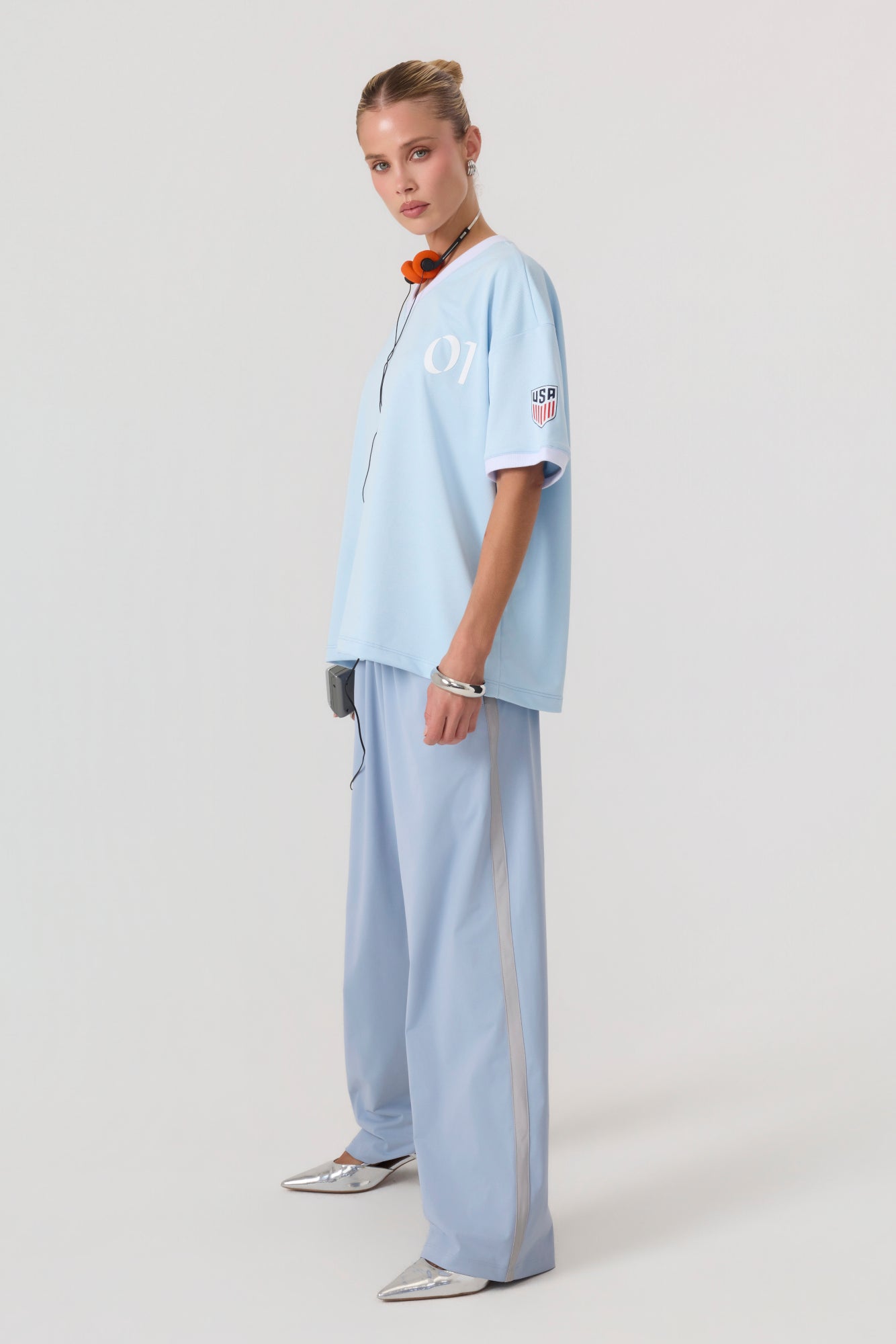 Rugby Jersey Top Sky Blue - Eco-Certified