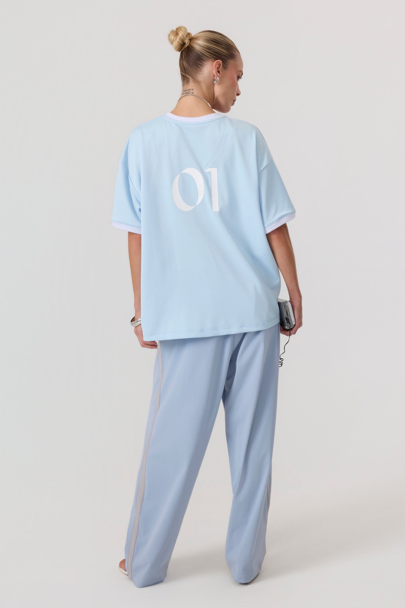 Rugby Jersey Top Sky Blue - Eco-Certified