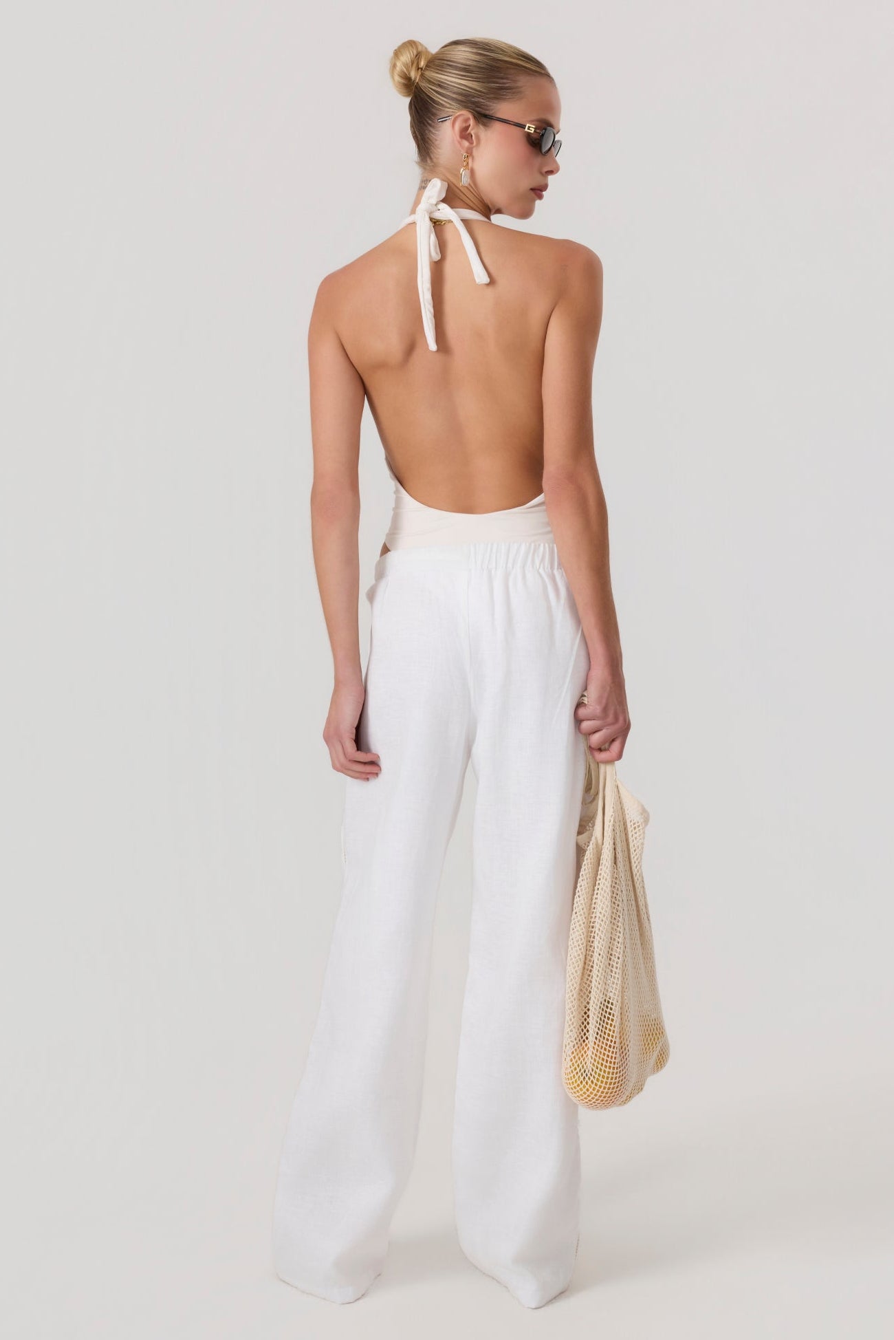 Tulum Linen Pants Ivory - Eco-Certified