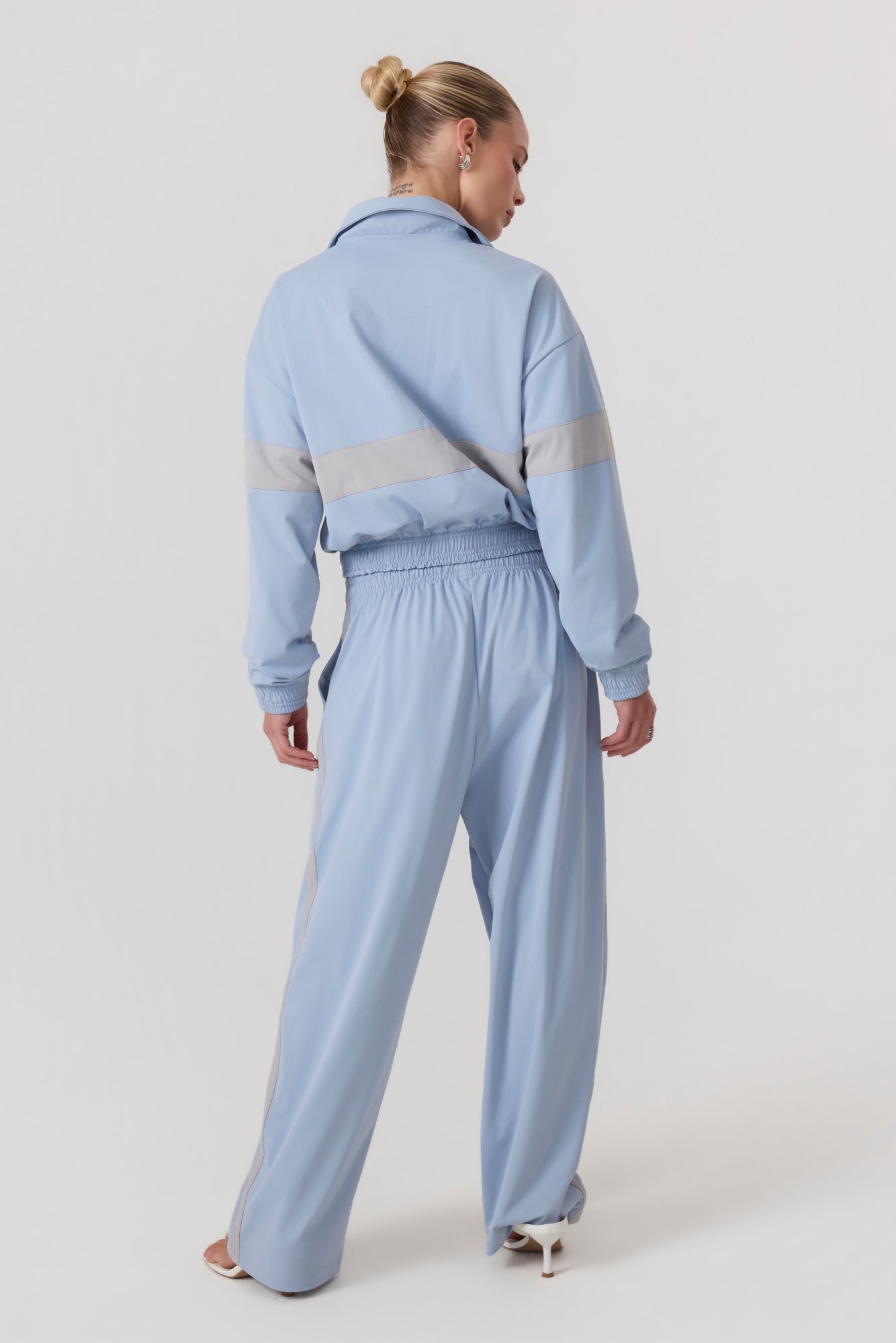Melrose Social Club Track Pants Sky Blue - Eco-Certified