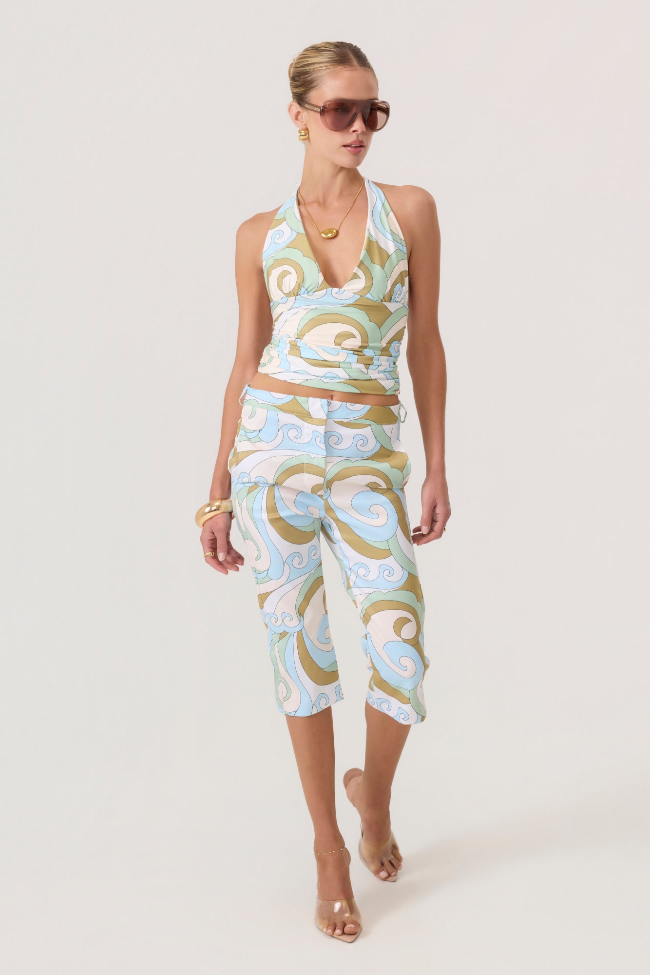 Pacifica One Piece Tube Top Swimsuit Multi - Eco-Certified