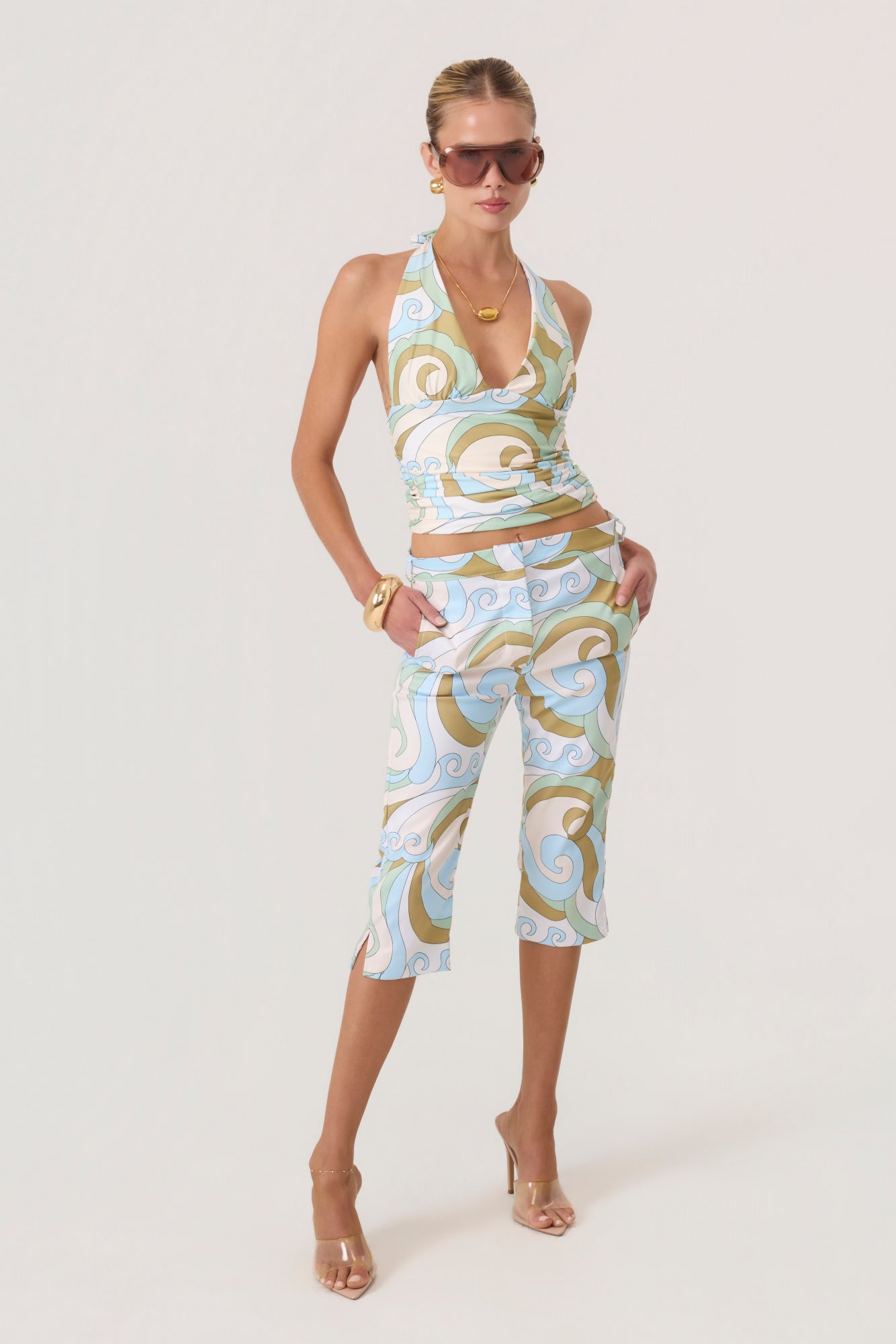 Pacifica One Piece Tube Top Swimsuit Multi - Eco-Certified