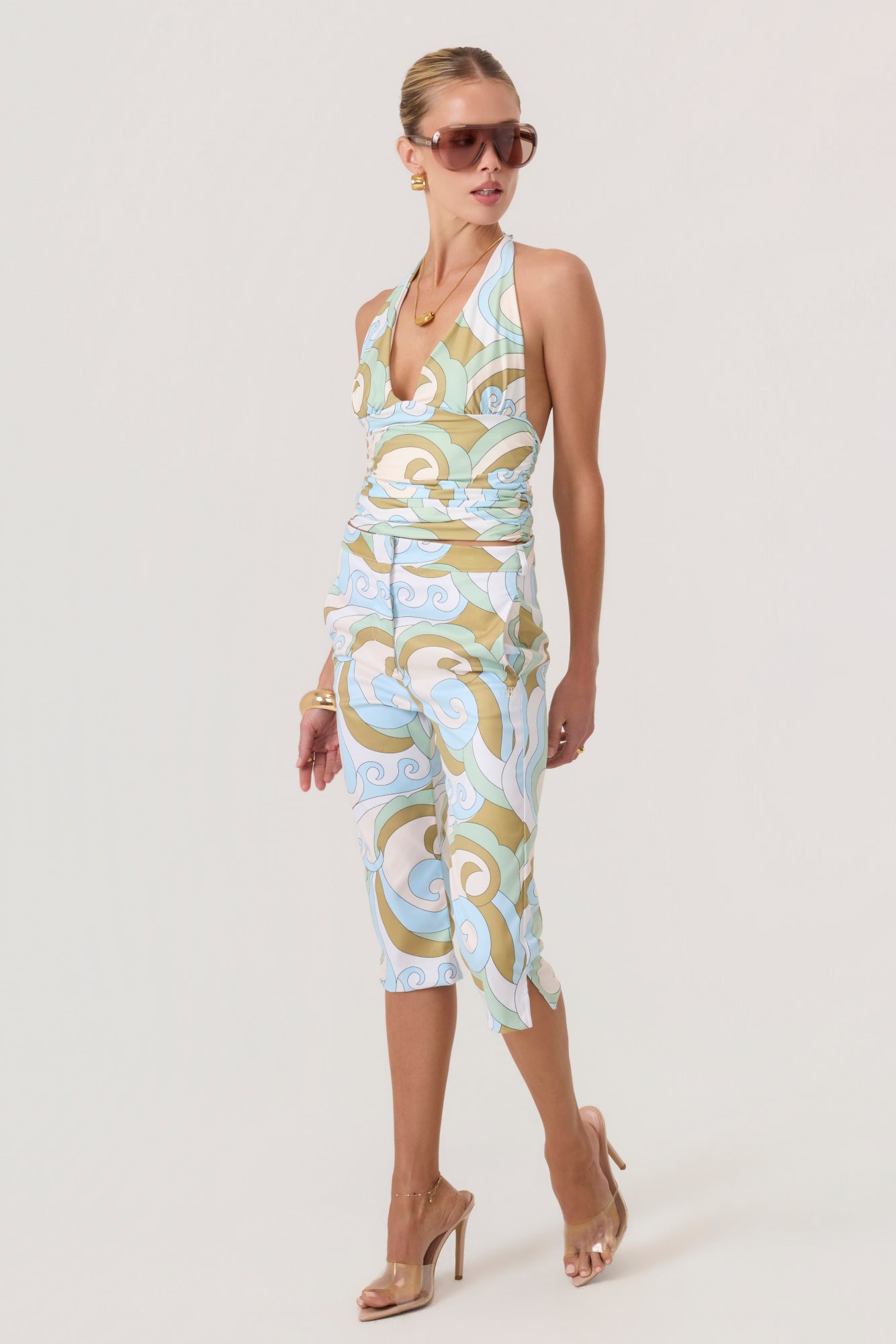 Pacifica One Piece Tube Top Swimsuit Multi - Eco-Certified