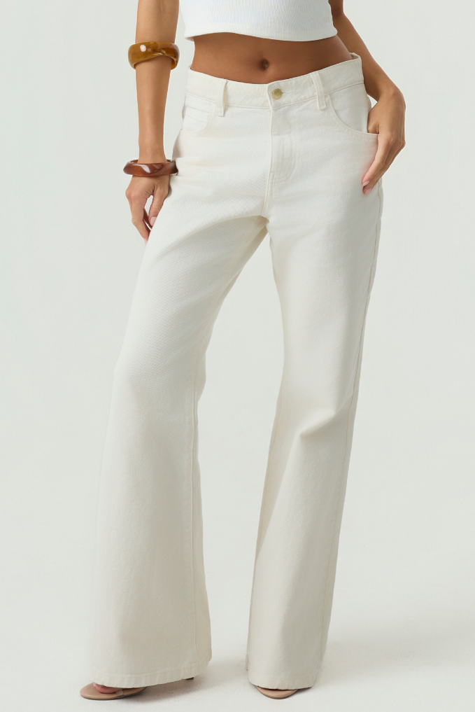 HYPEACH Flare Denim Ivory Eco-Certified