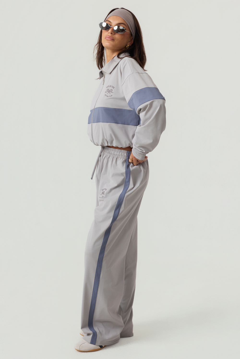 Melrose Social Club Track Pants Grey Eco-Certified