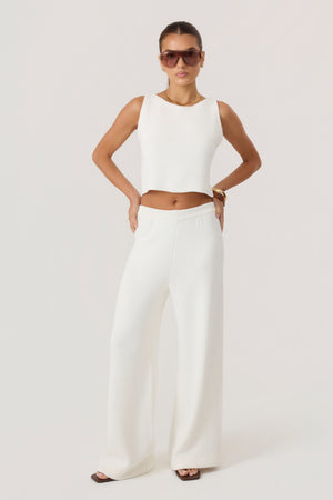 Cloud Knit Pants Ivory - Eco-Certified
