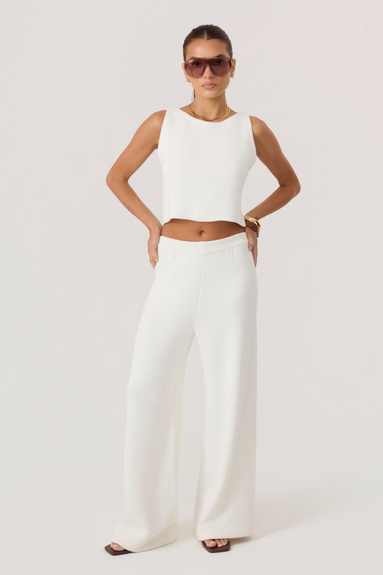 Cloud Knit Pants Ivory - Eco-Certified