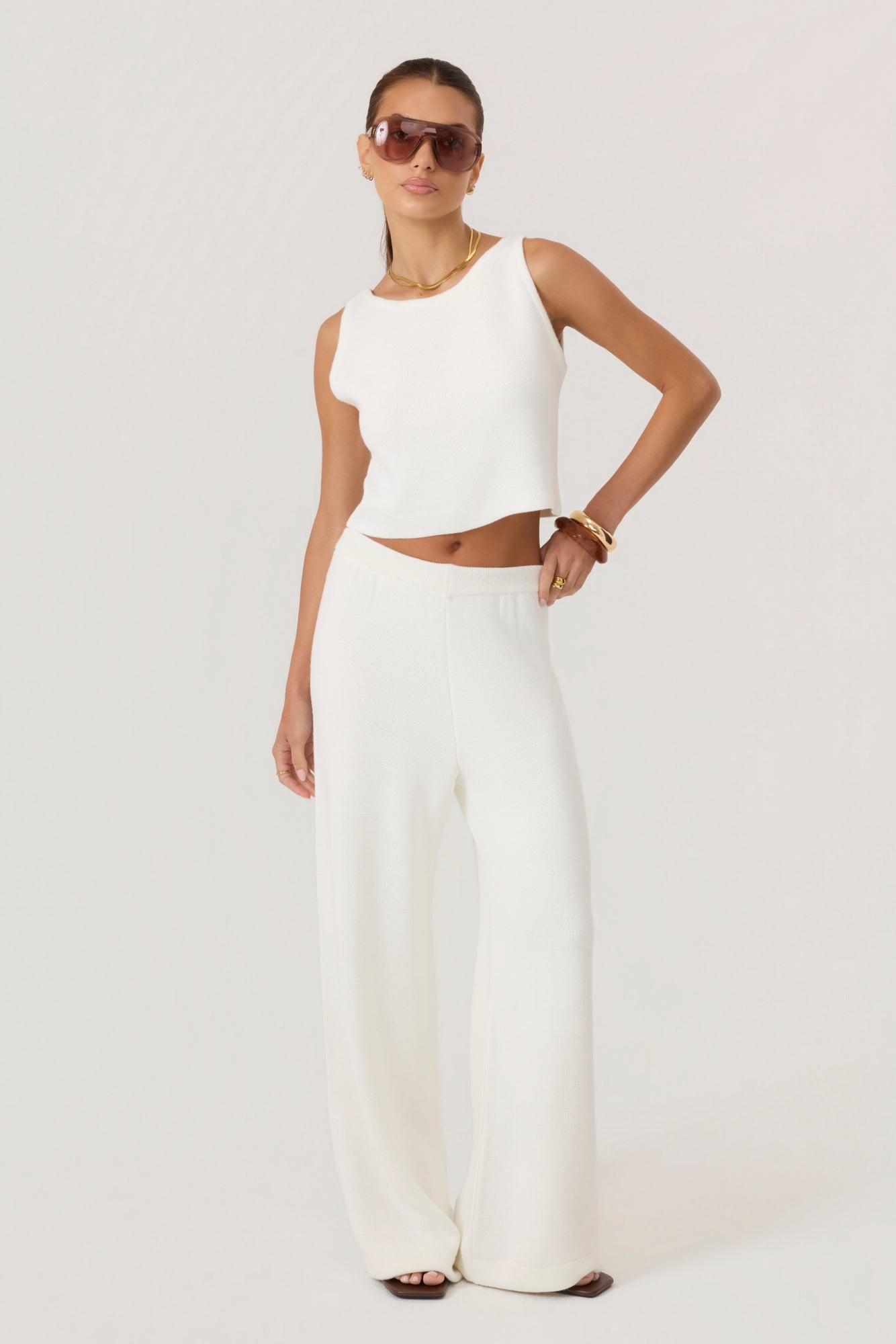 Cloud Knit Pants Ivory - Eco-Certified
