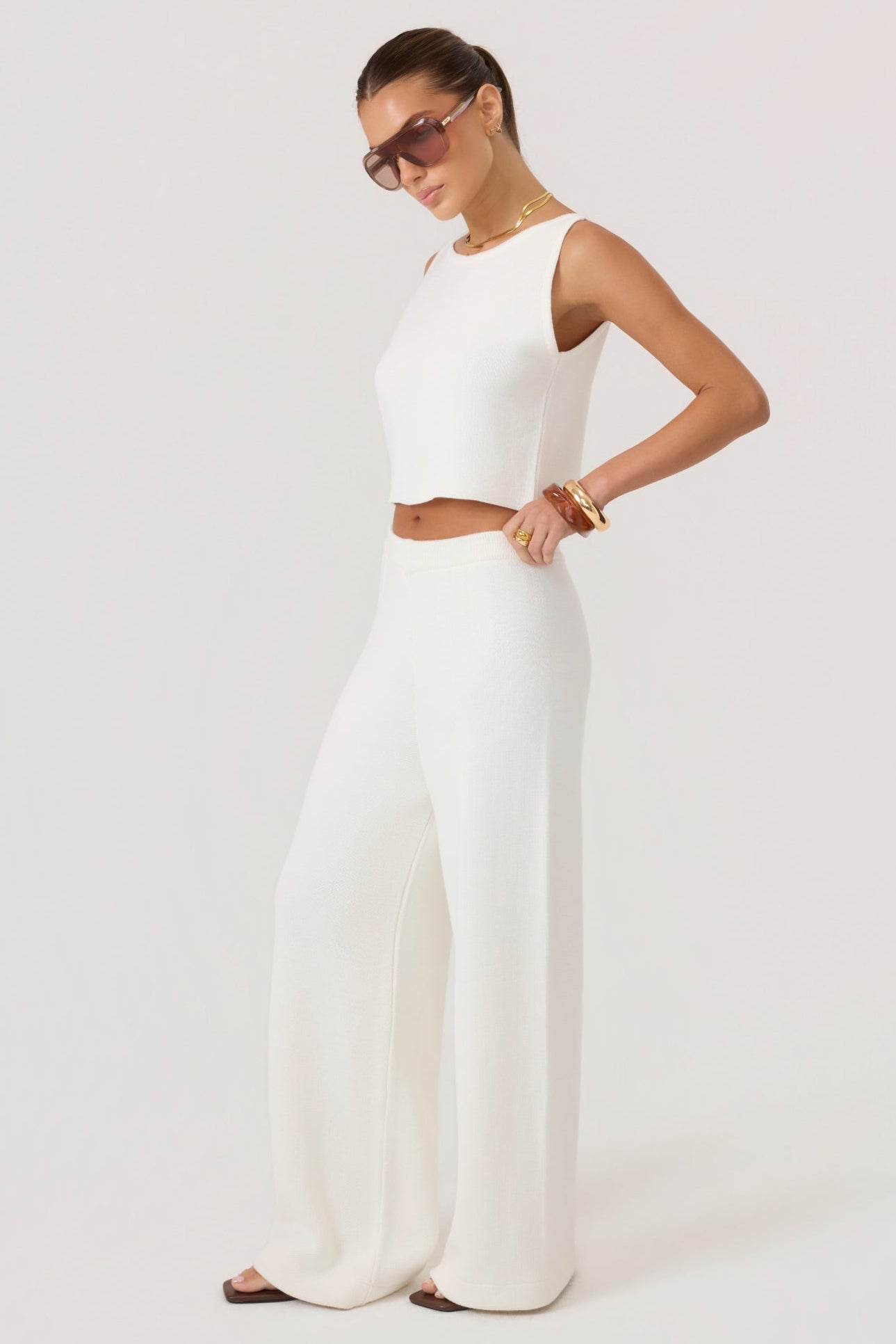 Cloud Knit Pants Ivory - Eco-Certified