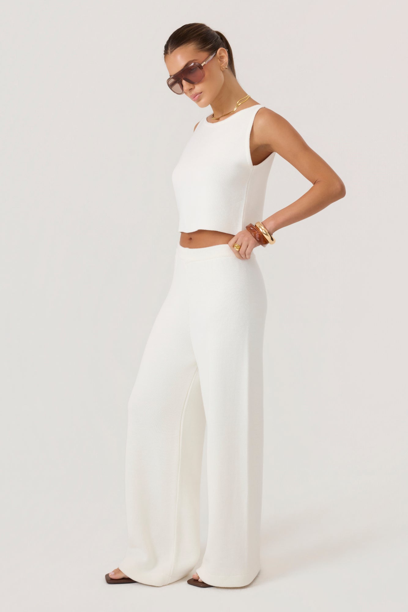 Cloud Knit Pants Ivory - Eco-Certified