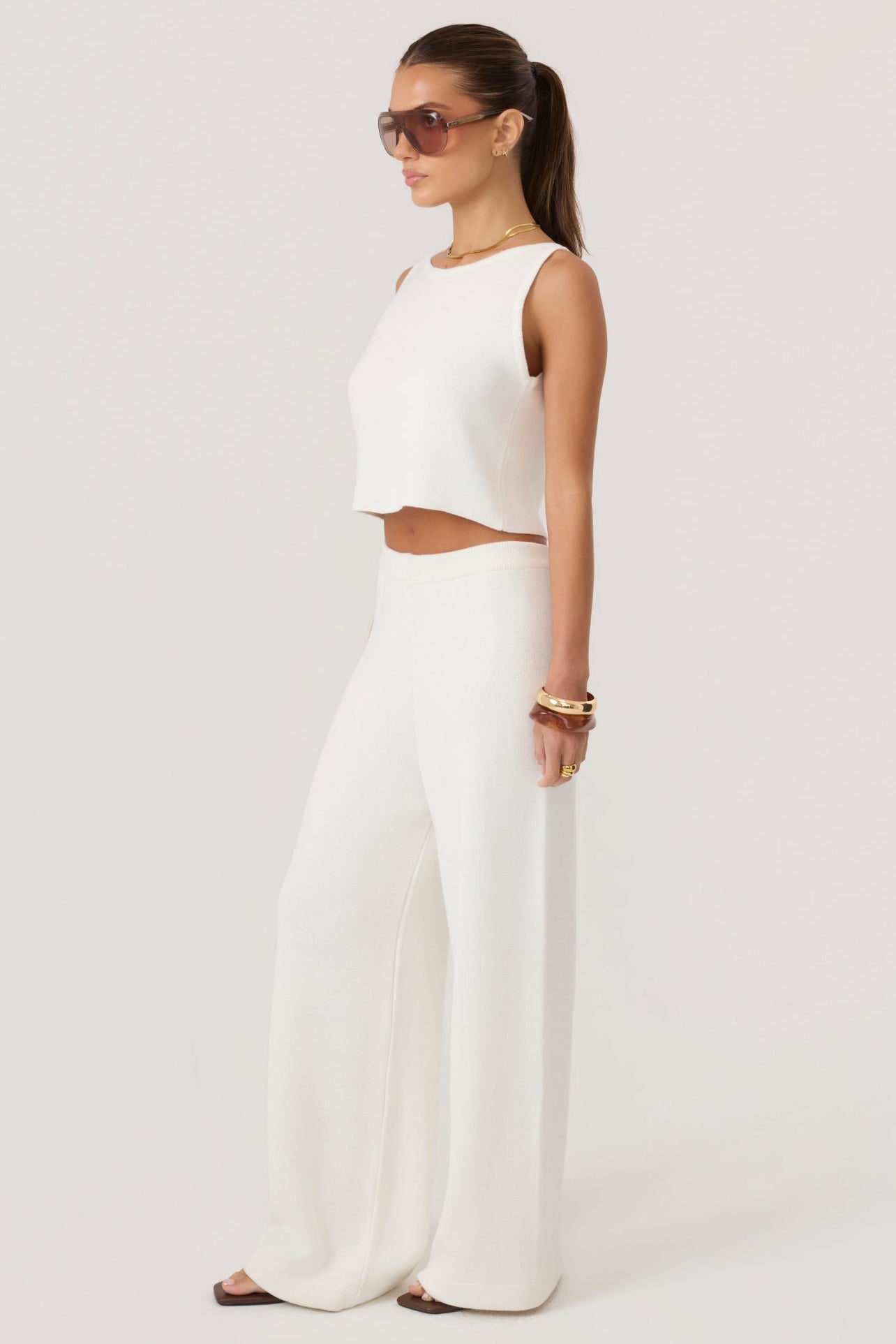 Cloud Knit Tank Ivory - Eco-Certified