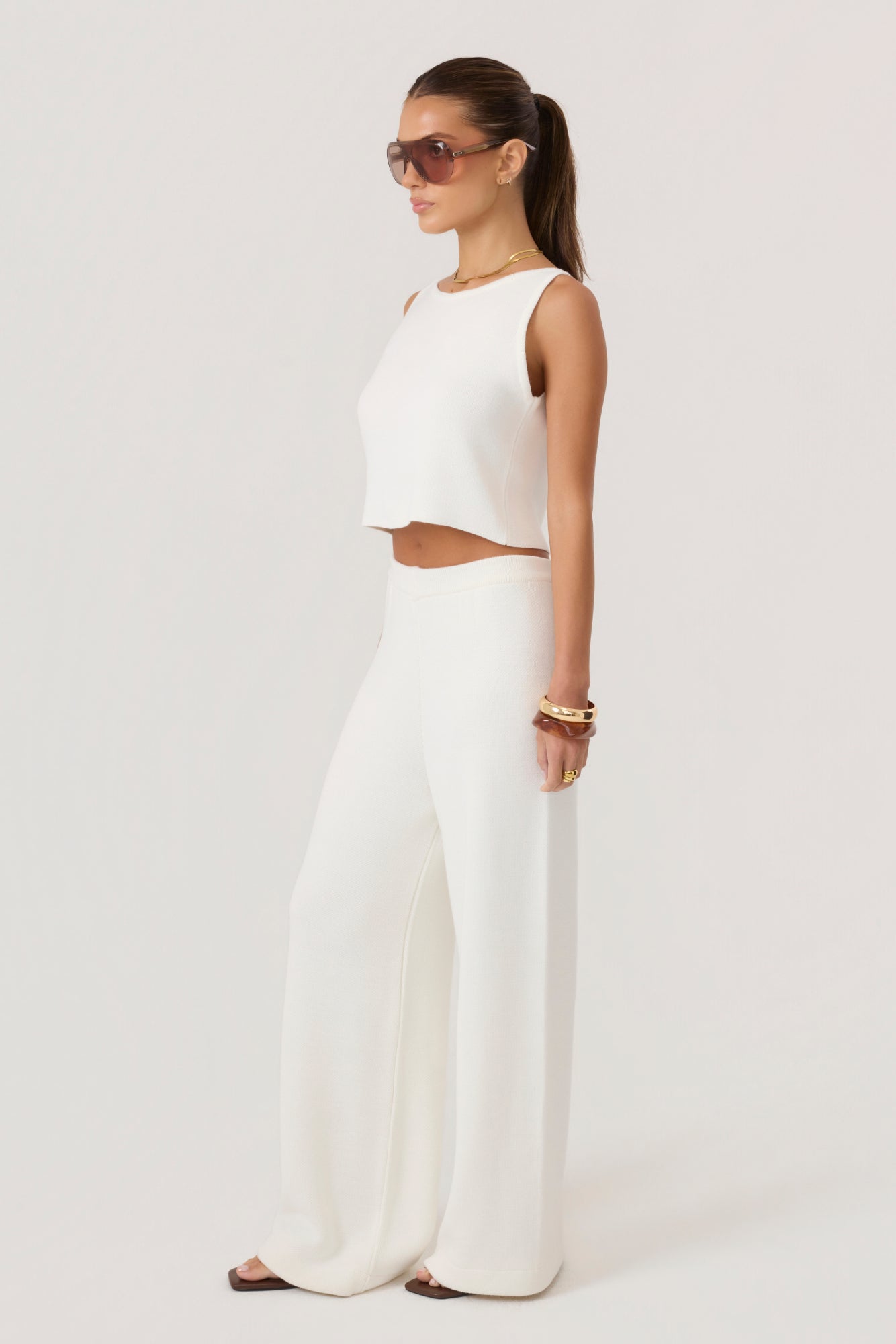 Cloud Knit Pants Ivory - Eco-Certified