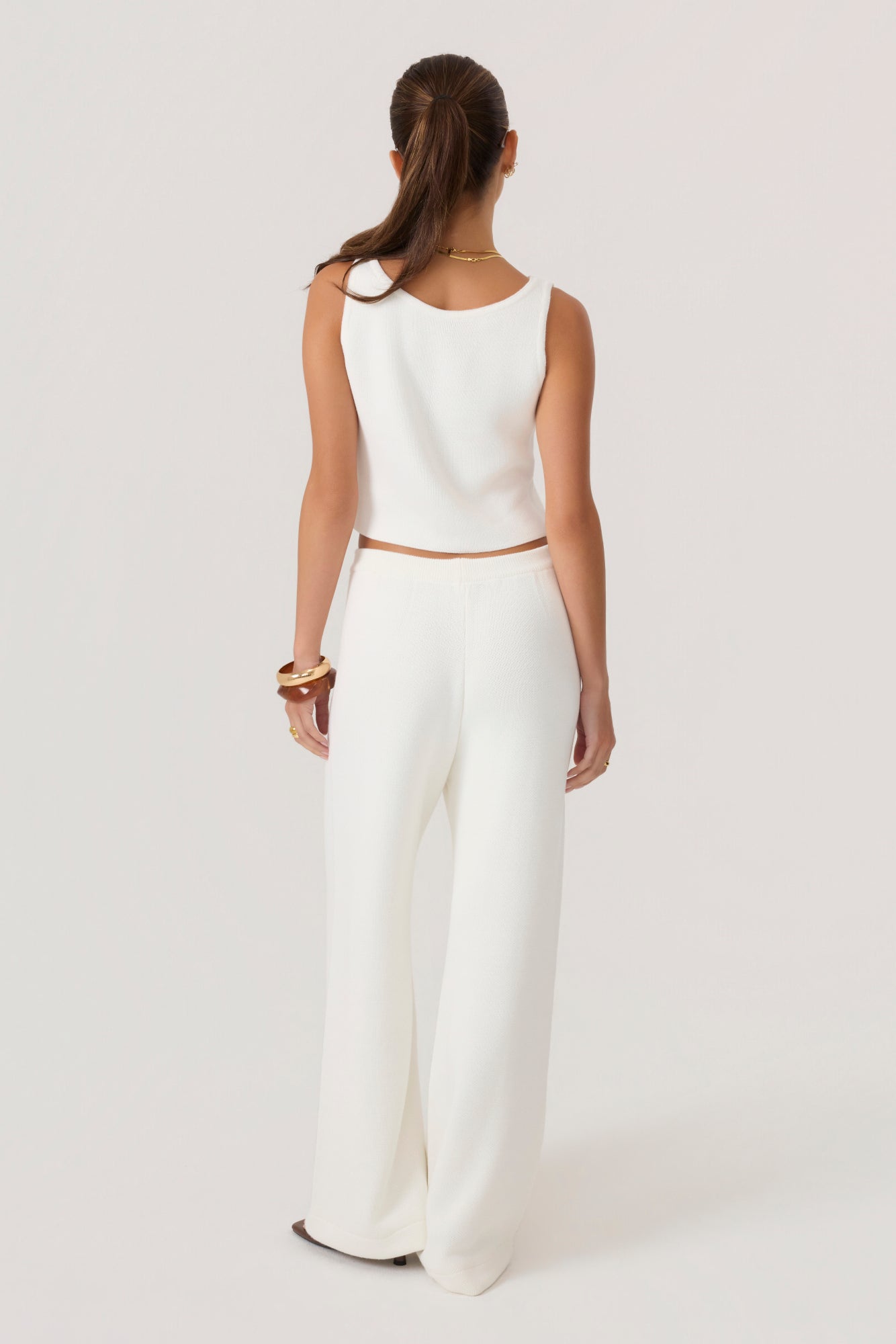 Cloud Knit Pants Ivory - Eco-Certified