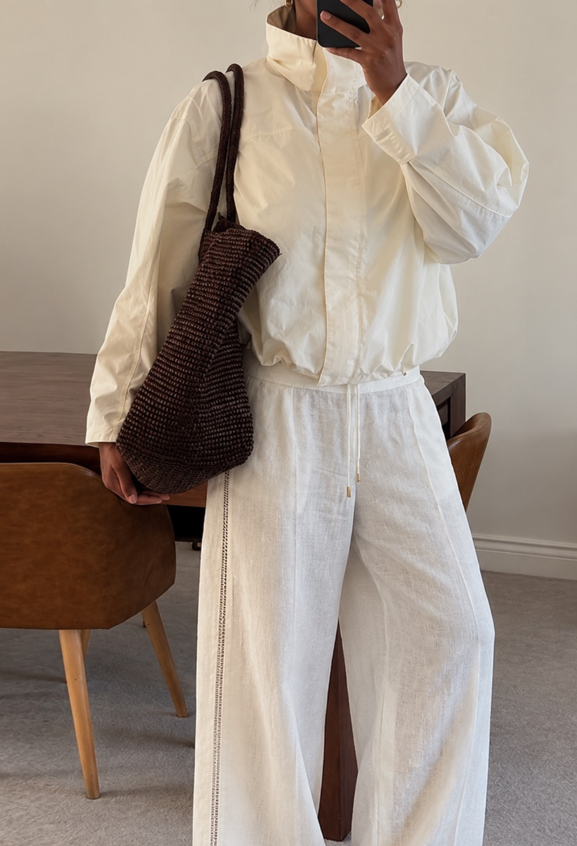 Tulum Linen Pants Ivory - Eco-Certified