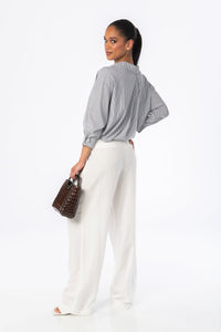 Acapulco Wide Leg Trousers White Bottoms HYPEACH BOUTIQUE 