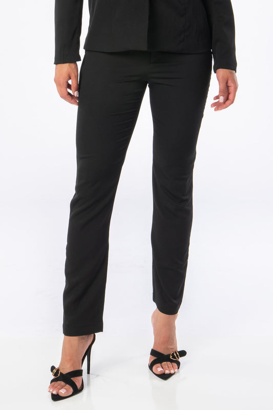All Business Black Pants Bottoms HYPEACH BOUTIQUE S Black 100% Polyester