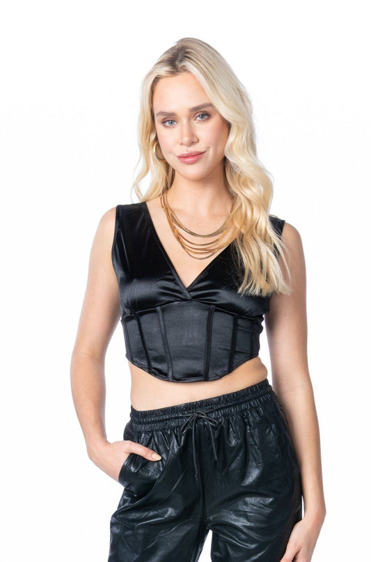 Anything But Basic Corset Black Tops HYPEACH BOUTIQUE 