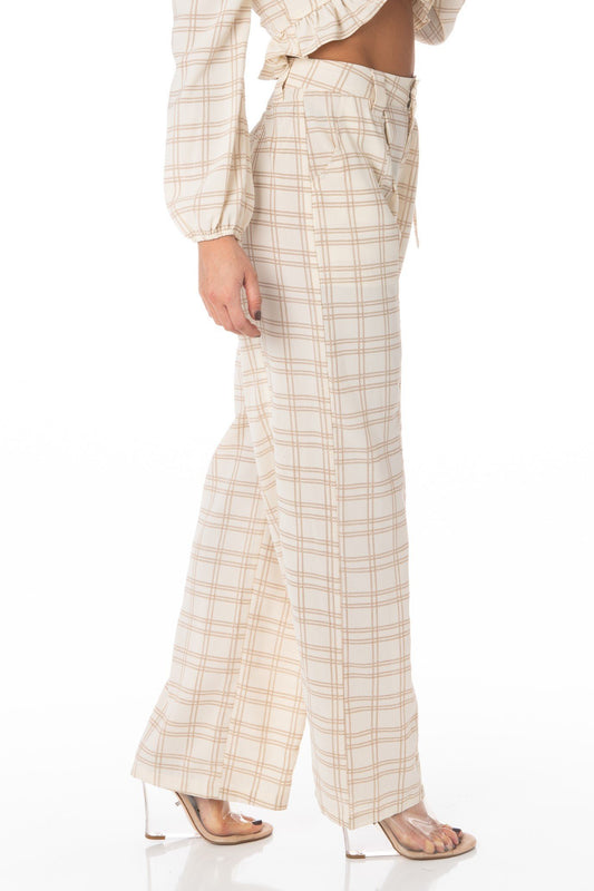 Easy, Breezy Ivory Wide Leg Trousers Bottoms HYPEACH BOUTIQUE 