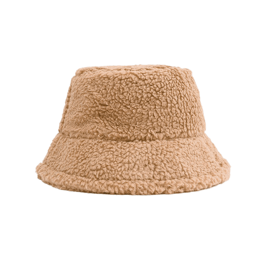 Fuzzy Bucket Hat Tan Accessories HYPEACH 
