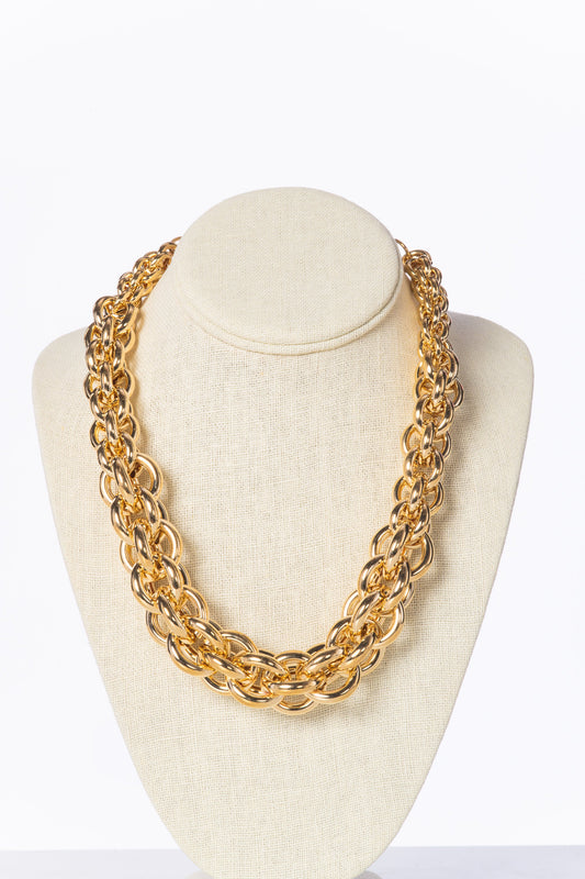Gold Chain Statement Necklace Accessories HYPEACH BOUTIQUE 