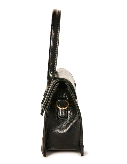 Hypeach Black Mini Box Handbag Accessories HYPEACH BOUTIQUE 