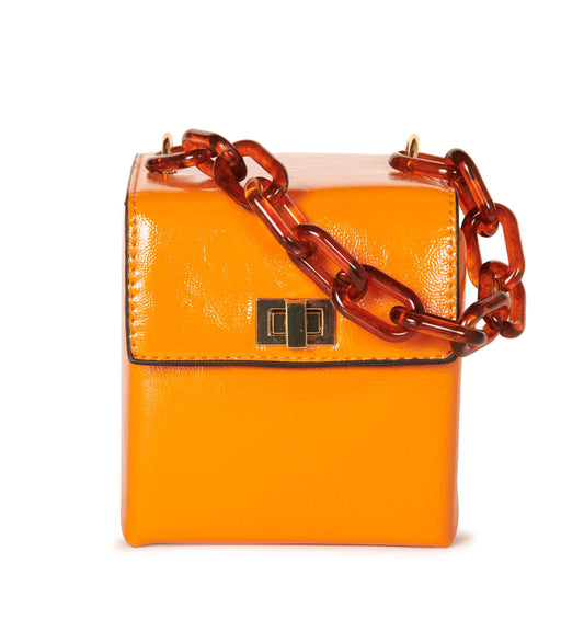 Hypeach Vintage-Inspired Orange Pill Box Purse Accessories HYPEACH BOUTIQUE 