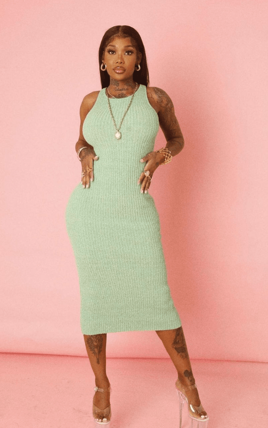 Leilani Knit Midi Dress Dresses HYPEACH BOUTIQUE 