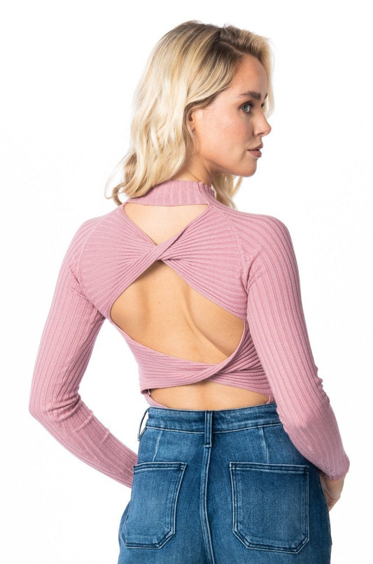 Made You Look Knit Top Mauve Tops HYPEACH BOUTIQUE 
