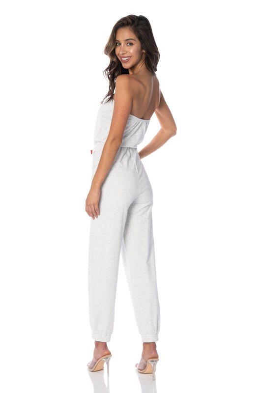 Newport Weekend Jogger Light Grey Jumpsuit Rompers & Jumpers HYPEACH BOUTIQUE 