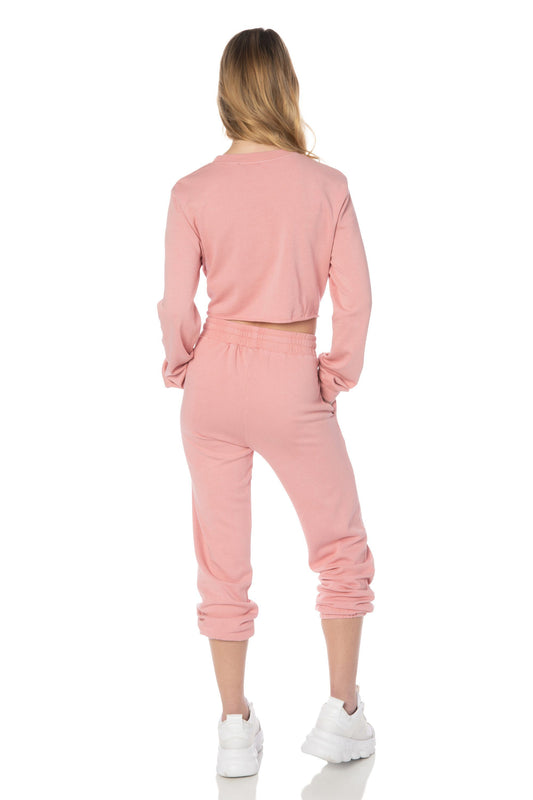 Pink Mineral Washed Pullover Hoodie - Hypeach Lounge Tops HYPEACH 